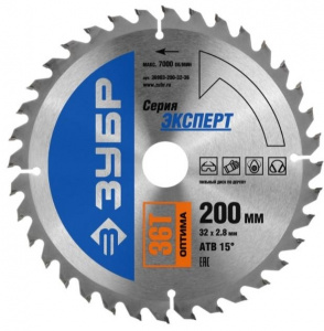 Диск (круг) пильный  ЗУБР "ОПТИМА" 200*32(36Т)