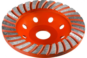 Чашка алмазная зачистная 230мм сегментированная ЗУБР ТУРБО-ПЛЮС