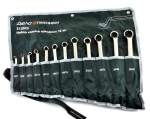 Набор кл. накидных 6-32 мм ДЕЛО ТЕХНИКИ 12шт. тетрон.сумка