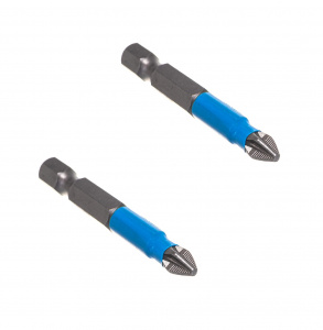 Бита PZ №2, 50мм "STAYER", Е1/4", 2шт