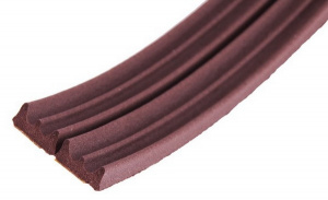 Уплотнитель резиновый E-профиль , коричневый