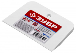 Шпатель резиновый 100 мм, белый ЗУБР "МАСТЕР"