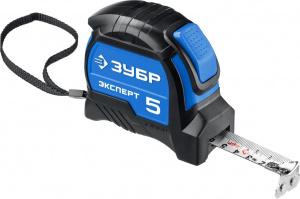 Рулетка  5м*25 мм ЗУБР "Эксперт", двухкомп.корпус, автостоп