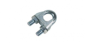 Зажим для стальных канатов 13мм, белый цинк Зажим для стальных канатов 13мм, белый цинк