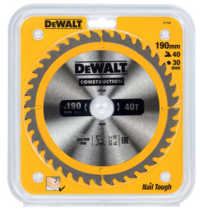 Диск (круг) пильный  DEWALT DT1945 190*40(30Т)