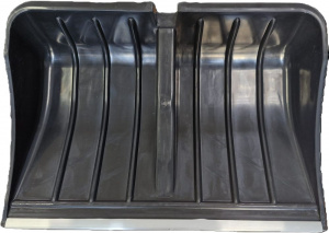 Лопата снеговая 540*375мм, пластм., алюм. пл., без черен., МОРОЗКО