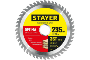 Диск (круг) пильный  STAYER "OPTIMA"  235*32(36Т)