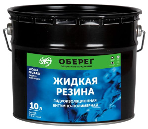 Резина жидкая гидроизоляционная AquaGuard,10л