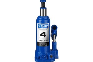 Домкрат  4.0 т ЗУБР, h=192-374 мм, кейс