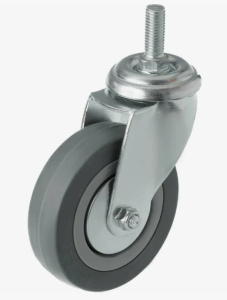 Колесо медицинское 80 мм поворотное с резьбой MED-3 M0V 3MM