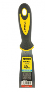 Шпатель  40 мм STAYER двухкомпонентная ручка, нерж.