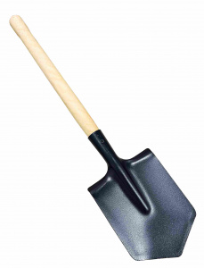 Лопата саперная 145*190*580мм,деревянный черенок