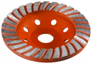 Чашка алмазная зачистная 125мм сегментированная ЗУБР ТУРБО-ПЛЮС