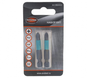 Бита PZ №2, 50мм AV Steel, 2шт.