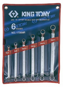 Набор кл. накидных 6-17мм "KINGTONY" 6шт, (1706MR)