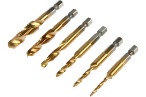 Набор сверл-метчиков, 6шт.