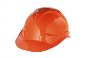 Каска защитная из ударопрочной пластмассы, оранжевая// СИБРТЕХ/Россия