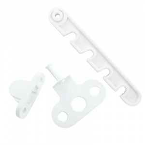 Ограничитель открывания окна пластиковый, L=105, белый