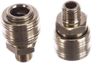 Переходник быстросъемный("мама") 1/4" Stels, 2шт