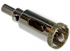 Сверло алмазное 22 мм, по керамограниту, 3-гранный хвостовик