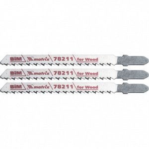 Полотно для эл/лобзика MATRIX  75*2,5мм, по дереву