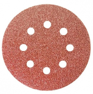 Круг абразивный на ворс. основе 125мм P100 MATRIX перфорированный