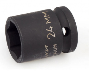 Головка  24мм ДЕЛО ТЕХНИКИ 6-гранная ударная 1/2