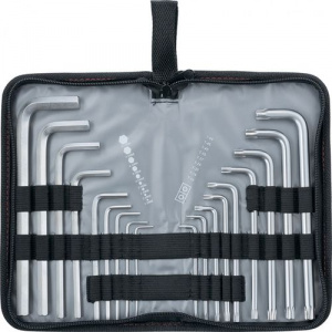 Набор ключей имбусовых HEX-TORX, MATRIX 18шт