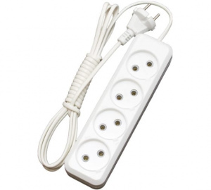 Удлинитель 3м 4 роз. "КРОНА" ШВВП 2х0,75 