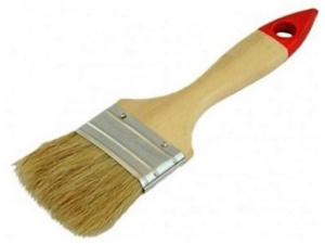 Кисть плоская  50мм MATRIX "СТАНДАРТ" дерев. ручка, натур. щетина