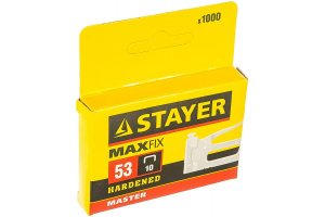 Скобы 10мм STAYER "STANDARD" красные тип 53