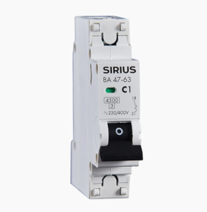 Автоматический выключатель ВА 47-63 1P 50А (С) 4,5кА Sirius