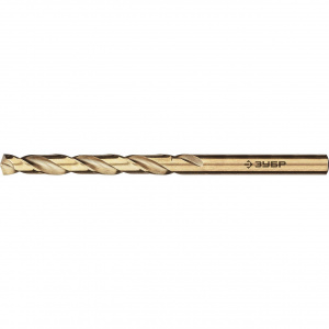 Сверло по металлу  6,5 мм КОБАЛЬТ, сталь Р6М5К5, ЗУБР "Профессионал"