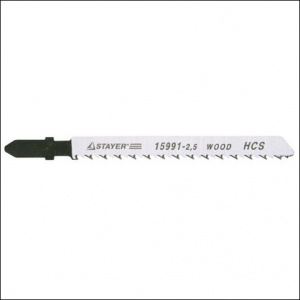 Полотно для эл/лобзика STAYER шаг 2,5мм, 75мм, по дереву