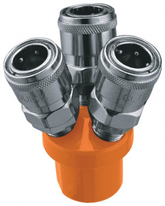 Переходник 3 F х F 1/4" Кратон