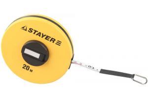 Мерная лента 20м*10 мм STAYER "MASTER", фиберглассовое полотно