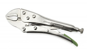 Зажим с фиксацией 220мм полукруглый захват Дело Техники