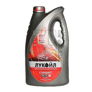 Масло моторное 4л. Лукойл-Стандарт 15W40 минеральное SF/CC