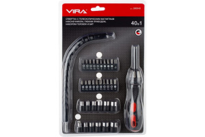 Отвертка с набором головок и бит 40 пр. VIRA