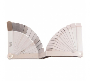 Щупы автомобильные изогнутые двойные, 0.127-0.762мм AV Steel, 26шт.