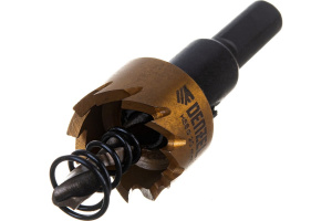 Коронка по металлу HSS 20 мм нитридтитановое покрытие DENZEL