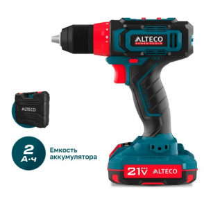 Дрель аккумуляторная (шуруповерт) ALTECO CD 21-35 X2,21V