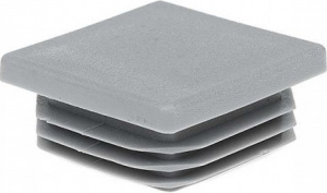 Заглушка пластиковая квадратная  50*50 серая