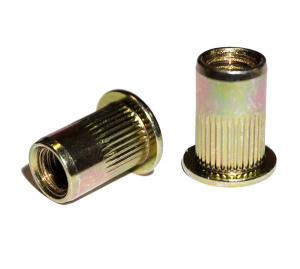 Заклепка резьбовая РИФЛЕНАЯ станд.бортик  M5