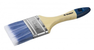 Кисть плоская  63мм Зубр "Аква-Мастер" дерев. ручка, искусств. щетина