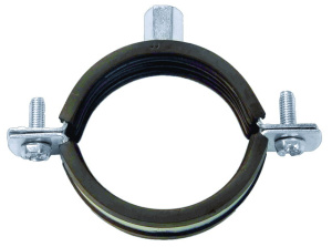 Хомут оцинк.с комб.гайкой М8/10 2 1/2" (75-80мм) ОМАКС