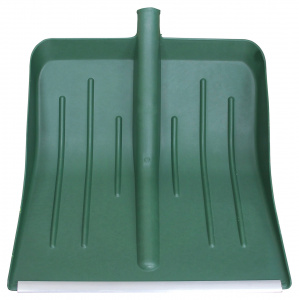 Лопата снеговая 410*400мм, пластм., алюм. пл., без черен., Метелица (цветная)