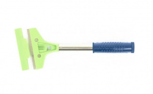 Скребок 100мм,фиксированное лезвие,металлич.обрезиненная ручка 300мм СИБРТЕХ