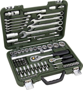 Набор инструмента ДЕЛО ТЕХНИКИ  82 предмета 1/2, 1/4 