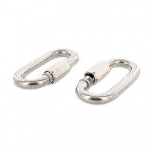 Карабин винтовой нержавеющий  5мм (А4)